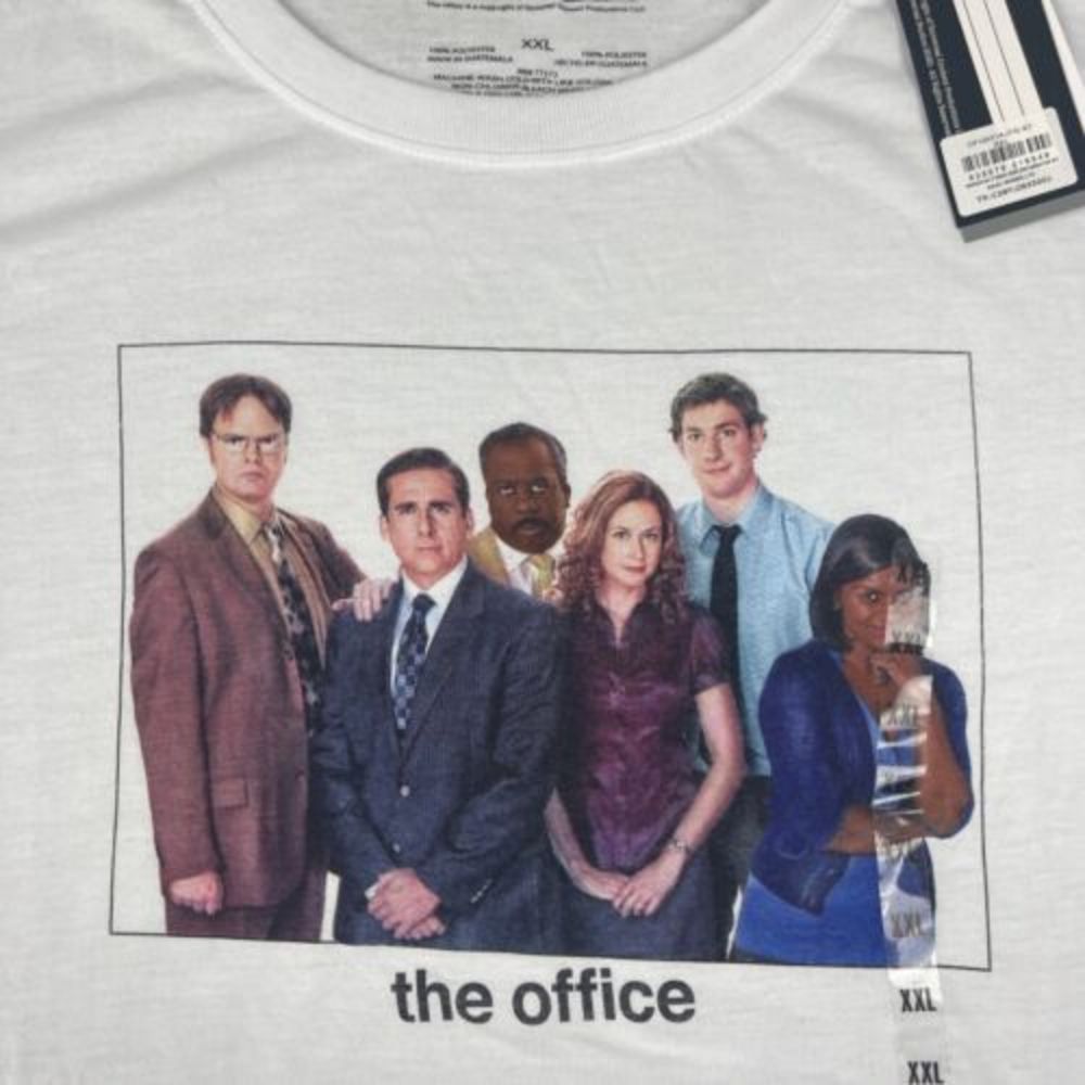 Women's The Office Short Sleeve Graphic T-Shirt - White‎ Size XXL